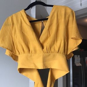 cute yellow summer top